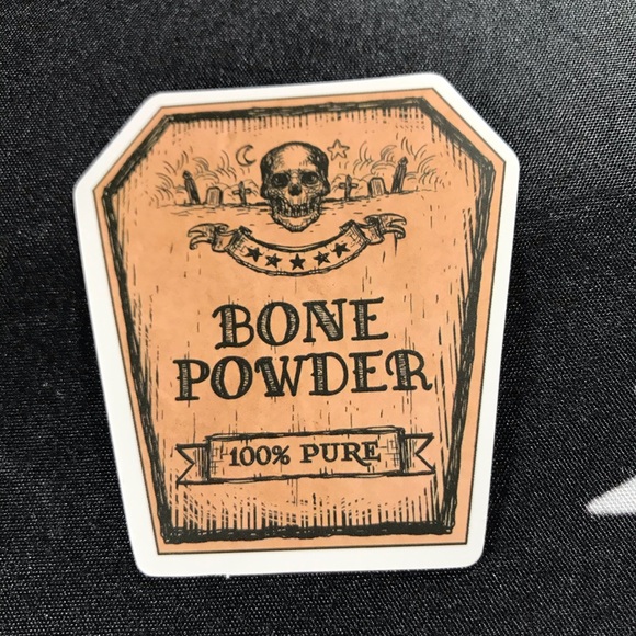 Bone Powder Witchy Sorceress Supreme Potion B0ttle Label Sticker - Picture 3 of 6